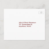 Roze bloemen, hart, RSVP Weddenschap Uitnodiging Briefkaart (Achterkant)