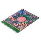  roze bloemen harten dankbaarheid Journal Notitieboek (Linkerzijde)