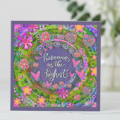  Roze Bloemen Harten Hosanna Pasen Notitiekaartje