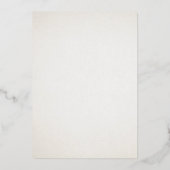 Roze bloemen Heilig Kruis Doop Folie Uitnodiging (Achterkant)