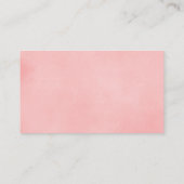 Roze bloemen heteluchtballon luier loterij kaarten (Achterkant)