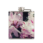 Roze bloemen heupfles (Achterkant)