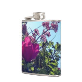 Roze bloemen heupfles (Links)