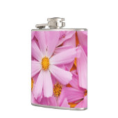 Roze bloemen heupfles (Links)