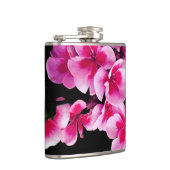 Roze bloemen heupfles (Rechts)