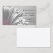 Roze bloemen Highlights Afstuderen Contactkaartje (Voorkant / Achterkant)