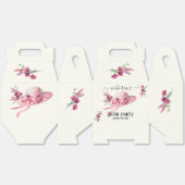 Roze bloemen Hoed Derby Bruidsmeisjesfeest Bedankdoosjes (Ongevouwen)