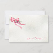 Roze bloemen Hoed Derby Bruiloft Dank je wel kaart (Achterkant)