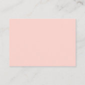 Roze Bloemen Hoge Hakken Display Douche Informatiekaartje (Achterkant)