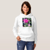 Roze bloemen hoodie (Voorkant volledig)
