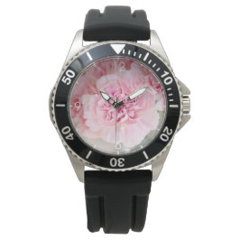 Roze bloemen horloge