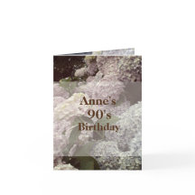 Roze Bloemen Hydrangea 90ste Verjaardag Briefkaart