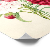 Roze Bloemen Illustratie voor Artsy Poster (Hoek)