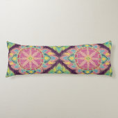 Roze bloemen in de tuin lichaamskussen (Voorkant)