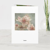 Roze bloemen in een 'Gentse achtergrond'-dag  Kaart (Achterkant)