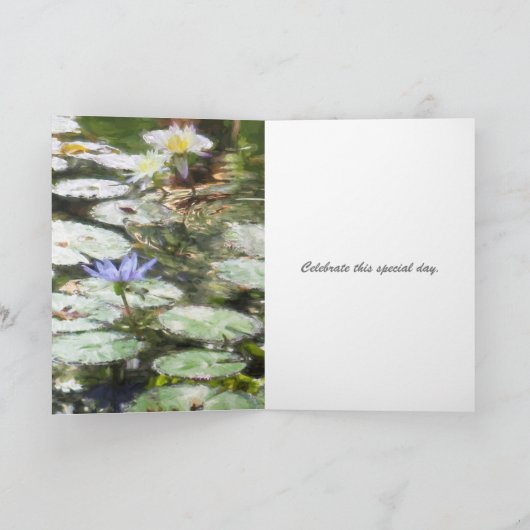 Roze bloemen in een 'Gentse achtergrond'-dag Kaart (Binnen)