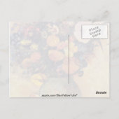 Roze bloemen in een Green Vase, Odilon Redon bloem Briefkaart (Achterkant)