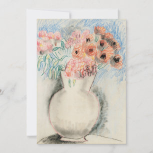 Roze bloemen in een vaas   Christopher Wood