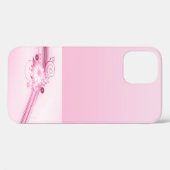 Roze bloemen in golven Case-Mate iPhone case (Achterkant (horizontaal))