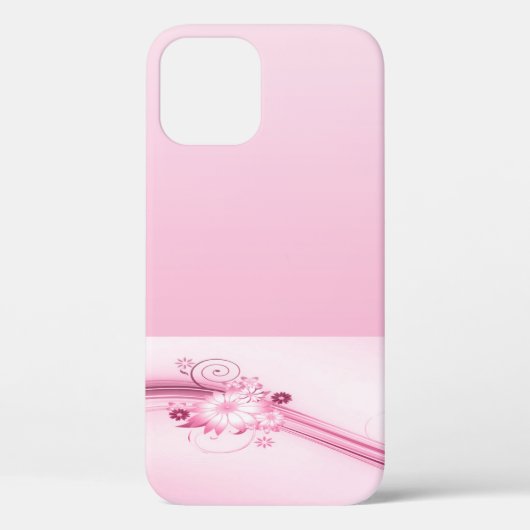 Roze bloemen in golven Case-Mate iPhone case (Achterkant)