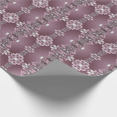 Roze bloemen inpakpapier (Hoek)