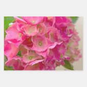 roze bloemen inpakpapier vel (Voorkant 3)