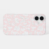 Roze  Bloemen iPhone 16 hoesje (Achterkant horizontaal)