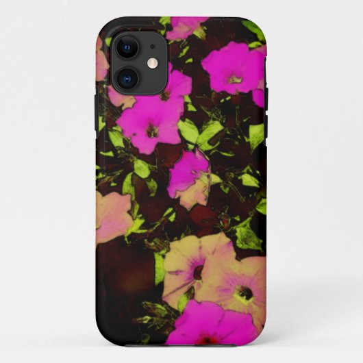  roze bloemen iPhone 5/5s Hoesje (Achterkant)