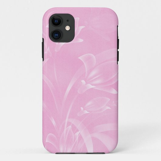 Roze bloemen iPhone 5 Hoesje (Achterkant)
