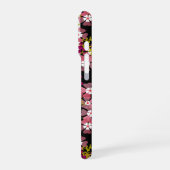 Roze bloemen iPhone hoesje (Linkerkant)