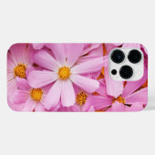Roze bloemen iPhone hoesje (Achterkant horizontaal)