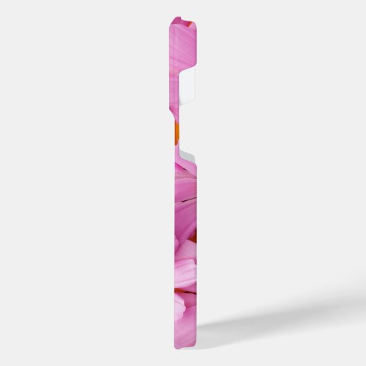 Roze bloemen iPhone hoesje (Linkerkant)