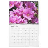 Roze Bloemen Jaarkalender Kalender (Mar 2027)