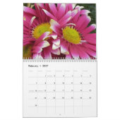 Roze Bloemen Jaarkalender Kalender (Feb 2027)