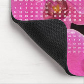 Roze bloemen Jaarrooster 2023 Muismat (Hoek)