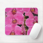 Roze bloemen Jaarrooster 2023 Muismat (Met muis)