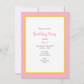 Roze bloemen kaart (Achterkant)