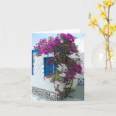 Roze bloemen kaart (Gele Bloem)