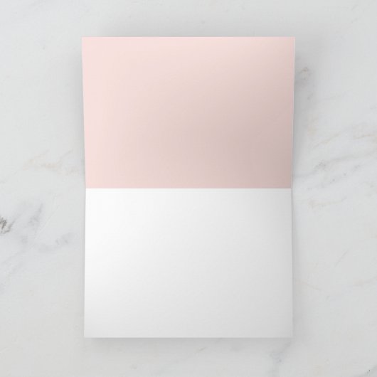 Roze bloemen kaart (Binnen)