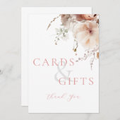 Roze Bloemen Kaarten en geschenken Vrijgezellenfee (Voorkant / Achterkant)