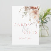 Roze Bloemen Kaarten en geschenken Vrijgezellenfee (Staand voorkant)