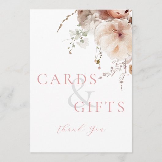 Roze Bloemen Kaarten en geschenken Vrijgezellenfee (Voorkant)