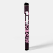 Roze Bloemen Kant Case-Mate iPhone Case (Achterkant / Links)