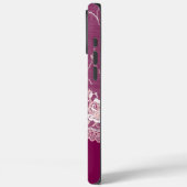 Roze Bloemen Kant Case-Mate iPhone Case (Achterkant / Links)