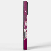Roze Bloemen Kant Case-Mate iPhone Case (Achterkant / Rechts)