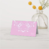 Roze Bloemen kant mandala Plaatskaartje (Achterkant)