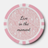 Roze Bloemen Kant Poker Chips (Voorkant)