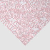 Roze Bloemen Kant Tissuepapier (Detail)