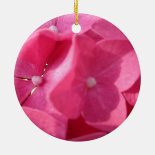 roze bloemen keramisch ornament (Achterkant)