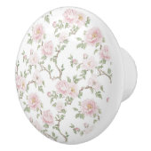 Roze Bloemen Keramische Knop (Rechts)